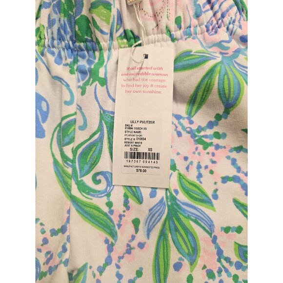 Lilly Pulitzer Women's Floral Shorts - Green, Blue, Pink - Picture 4 of 8